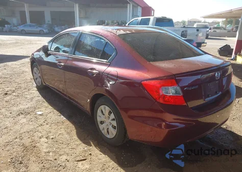 2012 Honda Civic Lx from USA, damaged, VIN 19XFB2F50CE390337